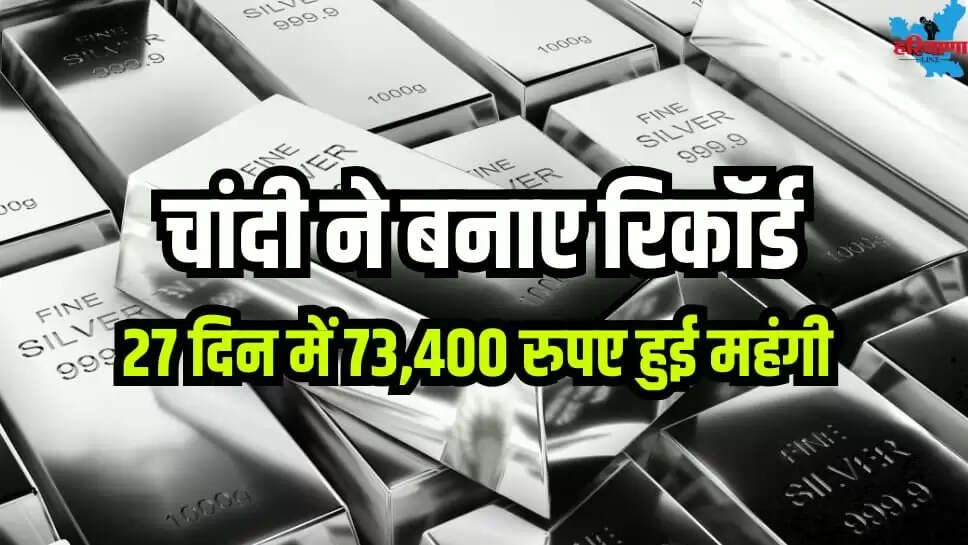 Silver sets records becoming 73400 rupees expensive